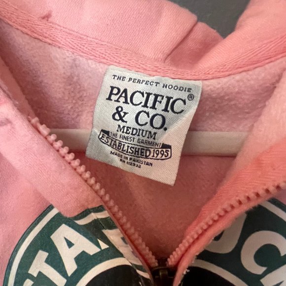 Pink Novelty Hoodie - Baby Yoda Starbucks - Size Medium - Picture 3 of 5